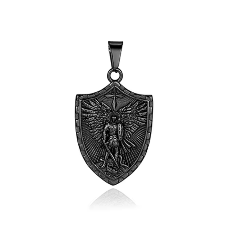 Michael the Archangel Psalm 27:1 Pendant & Chain